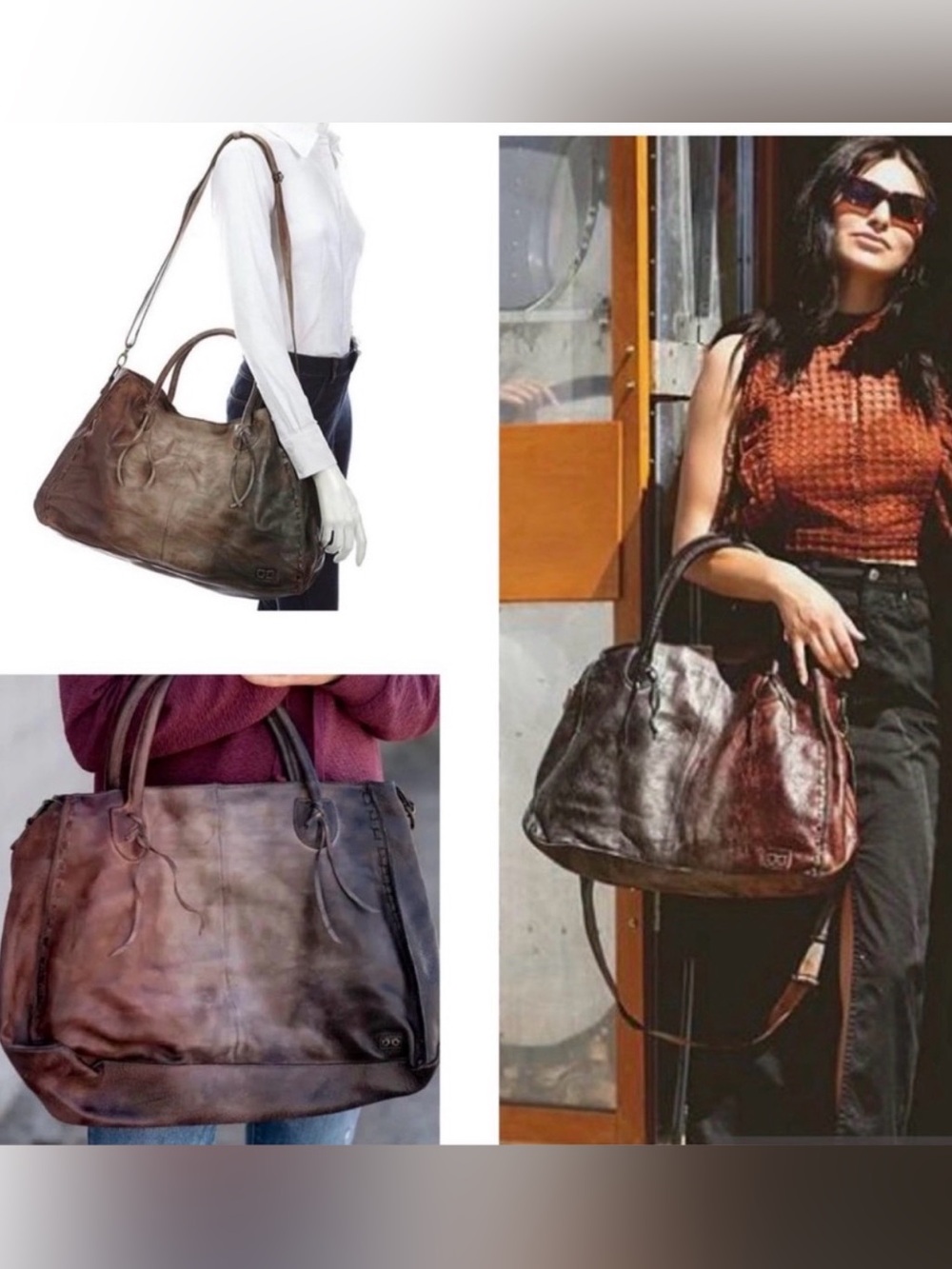 Bed Stu Distressed Brown Leather Tote - Picture 13 of 13
